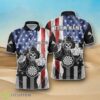 Custom Name Vintage American Flag Mens Darts Polo Shirt Skull Product Photo 1