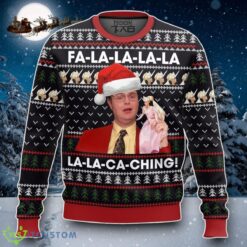Dwight Schrute Office FA La La La La La La-Ca-Ching Christmas Ugly Sweater A Luxurious Gift Product Photo 1