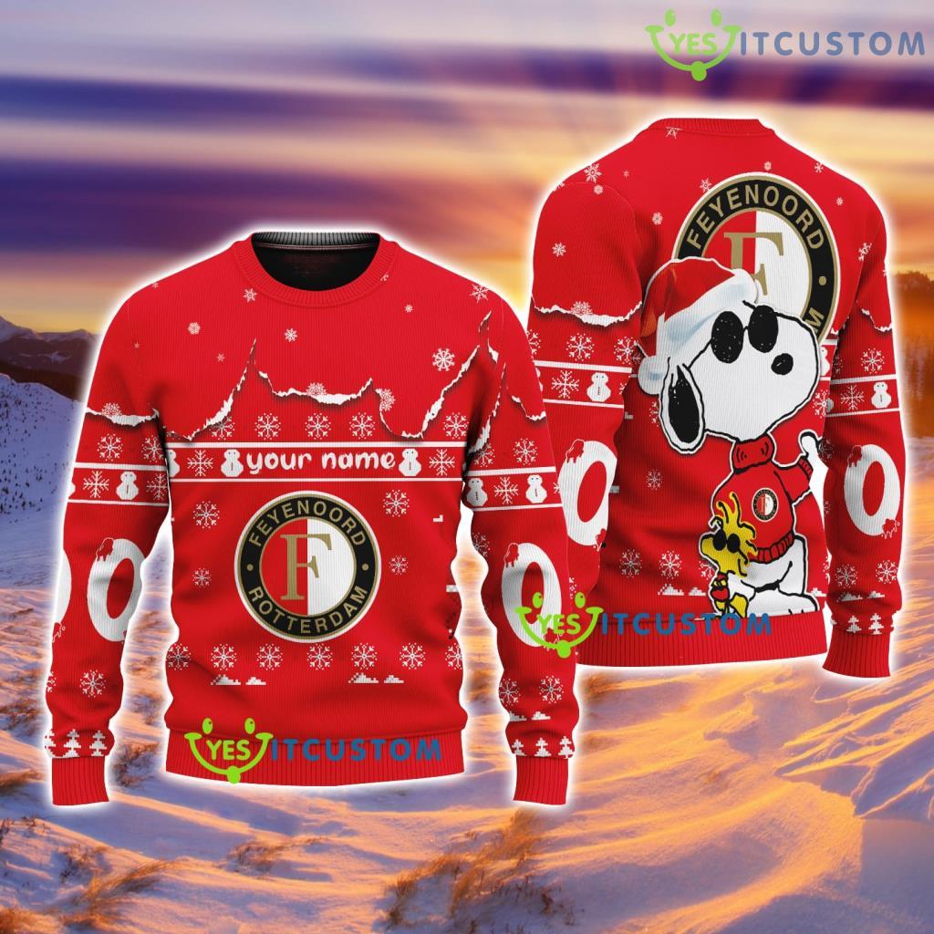 Feyenoord Snoopy And Friends Personalized Funny Merry Christmas Ugly Sweater New Gift 3 Feyenoord Snoopy And Friends Personalized Funny Merry Christmas Ugly Sweater New Gift Product Photo 1