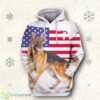 German Shepherd Dogs Under American Flag 3D Hoodie Best Gift For Men And Women Product Photo 1