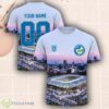 Parramatta Eels CommBank Stadium Pink Sky Home Stadium NRL Personalized 3D Shirt All Over Print Product Photo 1