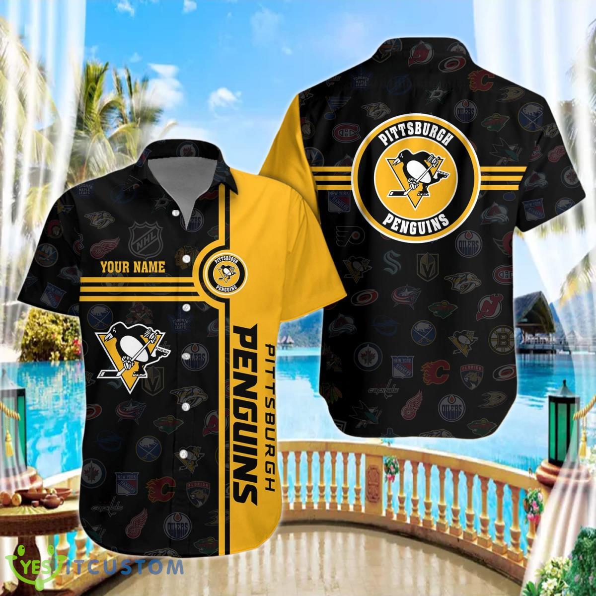 Pittsburgh Penguins Hawaiian Shirt Custom Name Best Gift 2 Pittsburgh Penguins Hawaiian Shirt Custom Name Best Gift Product Photo 1