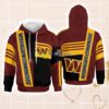 Pro Washington Commanders Fan Pullover Hoodie 3D All Over Print For Men And Women Product Photo 1