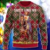 Saint Loui VII Ugly Christmas Sweater Style Gift Product Photo 1