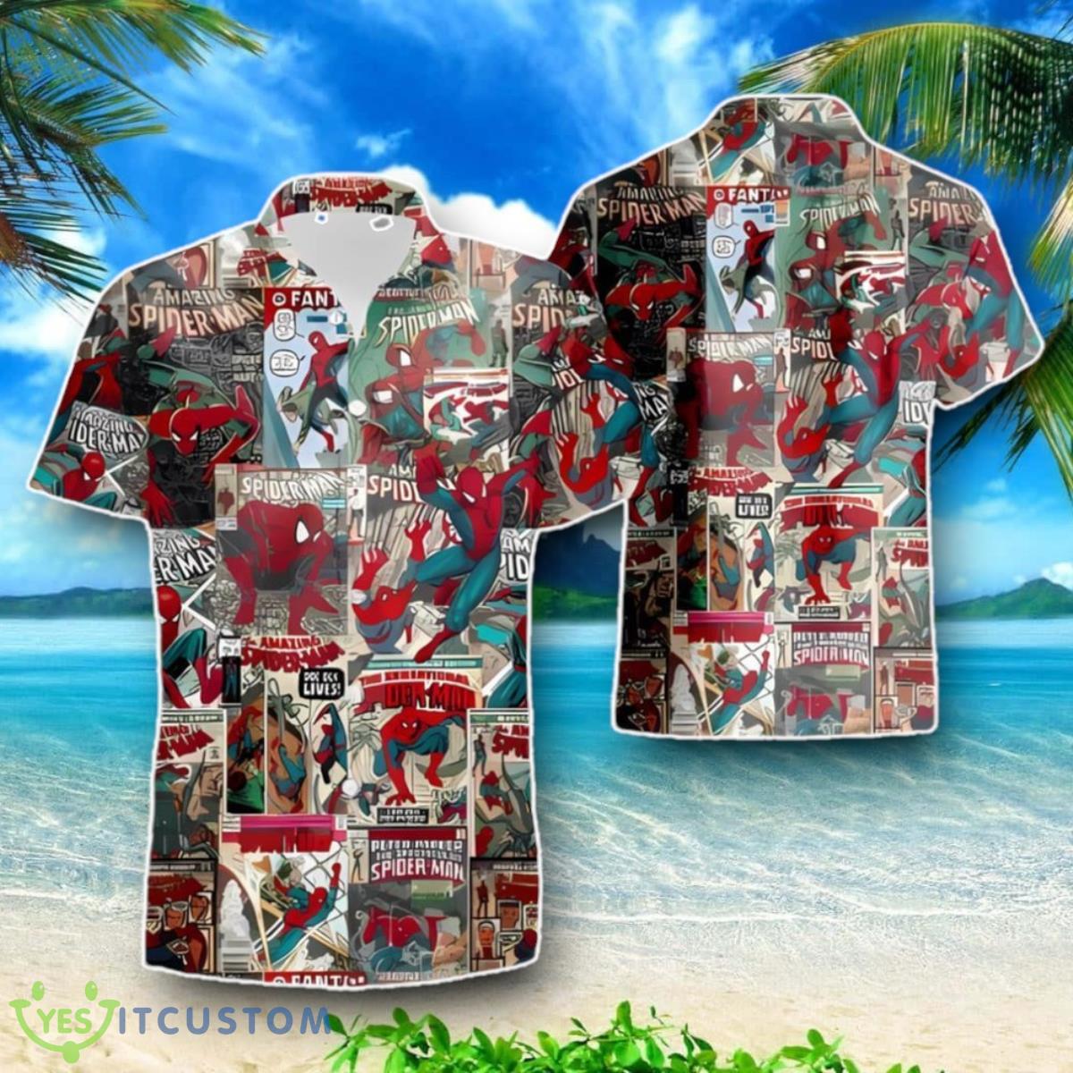 Spider Man Set 3D Hawaiian Shirt Special Gift For Men And Women 2 Spider Man Set 3D Hawaiian Shirt Special Gift For Men And Women Product Photo 1