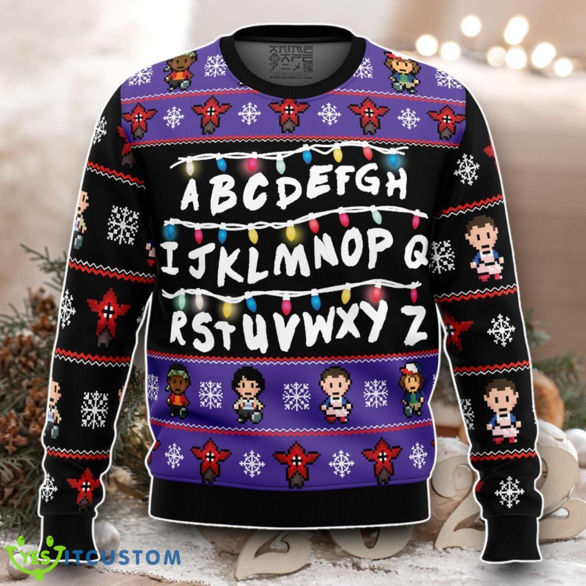 Stranger Things Ugly Christmas Sweater Best Gift 5 Stranger Things Ugly Christmas Sweater Best Gift Product Photo 1