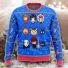 Studio Ghibli Blue Ugly Christmas Sweater Best Gift Product Photo 1