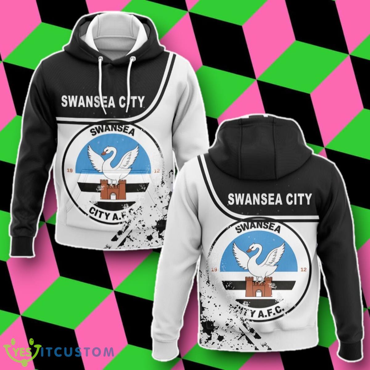 Swansea City 3D Hoodie Impressive Gift For Loved Ones 2 Swansea City 3D Hoodie Impressive Gift For Loved Ones Product Photo 1