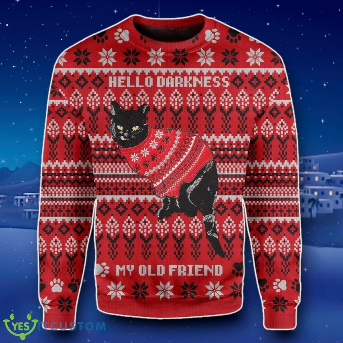 Ugly Christmas Men’s Black Cat Crew Neck Christmas Sweater Jumper Impressive Gift For All Of You 6 Ugly Christmas Men’s Black Cat Crew Neck Christmas Sweater Jumper Impressive Gift For All Of You Product Photo 2