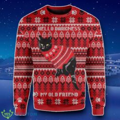 Ugly Christmas Men’s Black Cat Crew Neck Christmas Sweater Jumper Impressive Gift For All Of You Product Photo 1