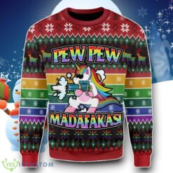 Unicorn LGBT Pew Pew Christmas Sweater Special Gift Product Photo 1