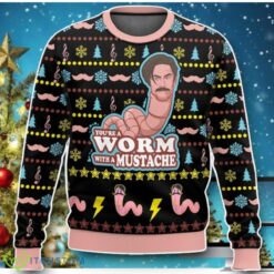 Vanderpump Rules Worm With A Mustache Funny James Kennedy Ugly Sweater Impressive Gift Product Photo 1