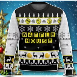 Waffle House Christmas Ugly Christmas Sweater Impressive Gift Product Photo 1