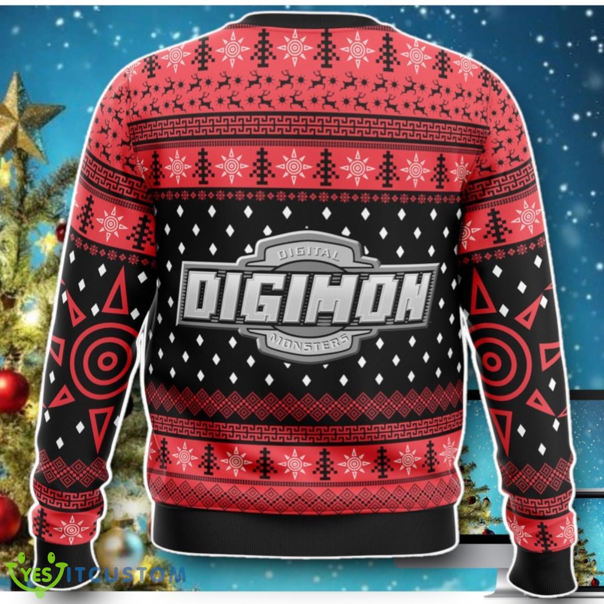 Wargreymon Digimon Ugly Christmas Sweater Impressive Gift 6 Wargreymon Digimon Ugly Christmas Sweater Impressive Gift Product Photo 2