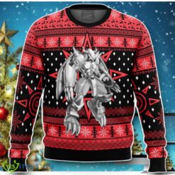 Wargreymon Digimon Ugly Christmas Sweater Impressive Gift Product Photo 1