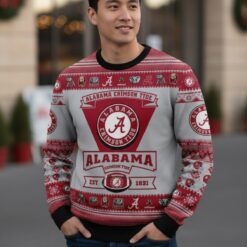 Alabama Crimson Tide Football Team Logo Sport Team Gift Ugly Christmas Sweater Product Photo 2