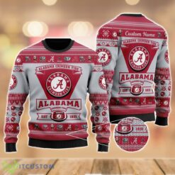 Alabama Crimson Tide Football Team Logo Sport Team Gift Ugly Christmas Sweater Product Photo 1