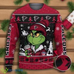 Atlanta Falcons The Grinch Drink Coffee Ugly Christmas Sweater NFL Fans Sport Christmas Sweater Product Photo 1