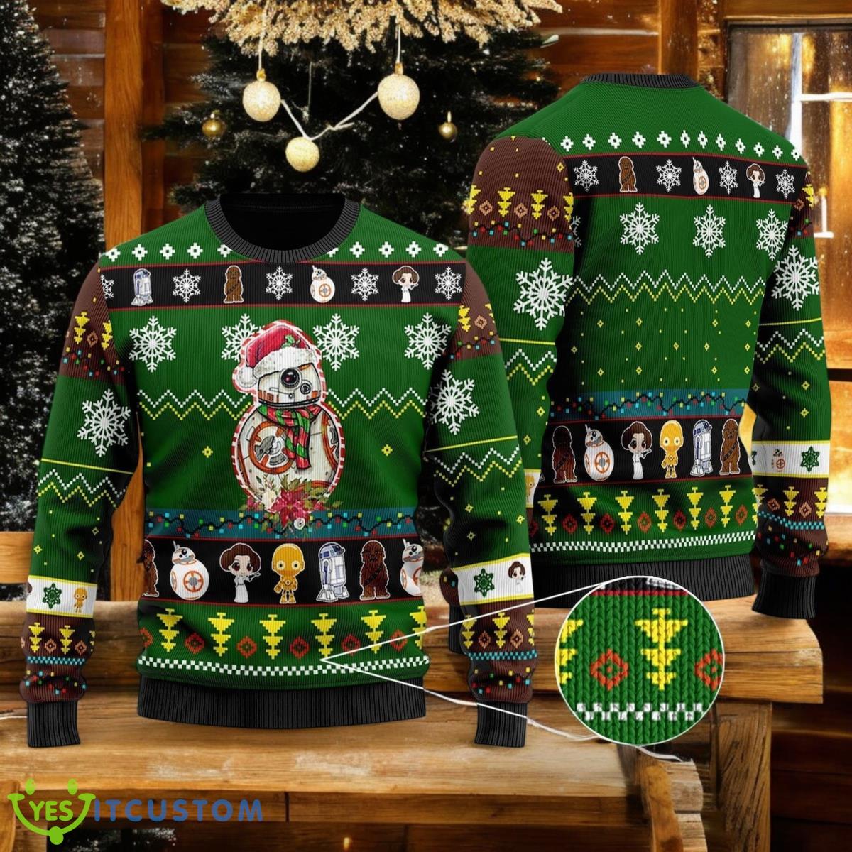 BB-8 Ugly Christmas Sweater Xmas Holiday Gift For Men And Women Star Wars Droid Holiday Sweater 2 BB-8 Ugly Christmas Sweater Xmas Holiday Gift For Men And Women Star Wars Droid Holiday Sweater Product Photo 1