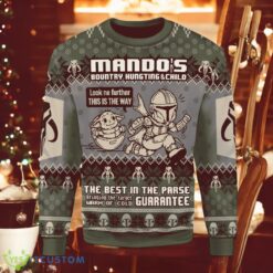 Christmas Baby Yoda And Mandalorian 3D Ugly Christmas Sweater Xmas Holiday Gift For Men And Women Product Photo 1