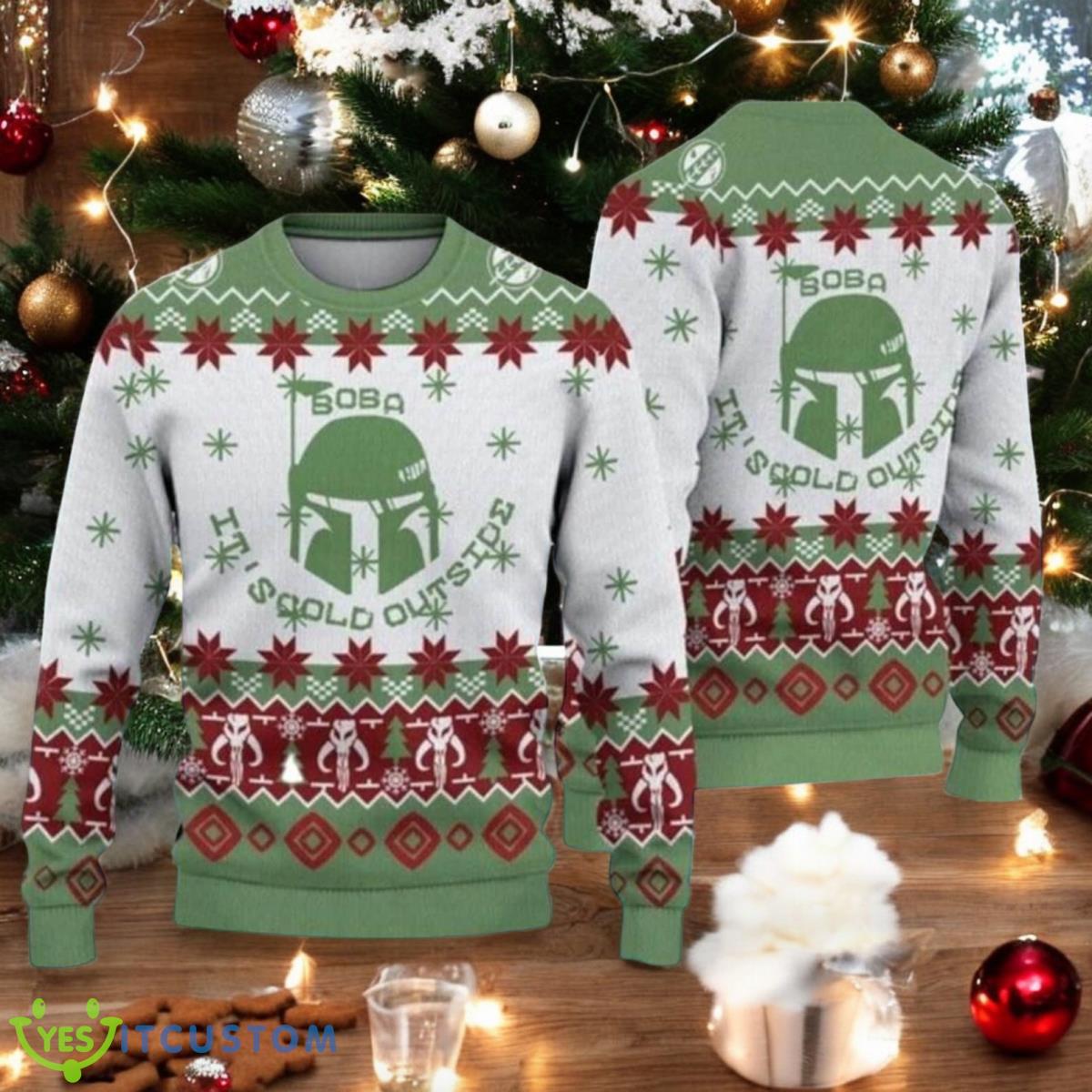 Christmas Boba Fett 3D Ugly Christmas Sweater Xmas Holiday Gift For Men And Women Star Wars Holiday Sweater 2 Christmas Boba Fett 3D Ugly Christmas Sweater Xmas Holiday Gift For Men And Women Star Wars Holiday Sweater Product Photo 1