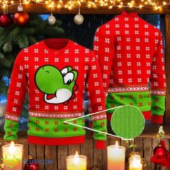 Christmas Super Mario Yoshi 3D Ugly Christmas Sweater Xmas Holiday Gift For Men And Women Mario Bros Xmas Sweater Product Photo 1