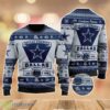 Dallas Cowboys Football Team Logo Custom Name Sport Team Gift Ugly Christmas Sweater Product Photo 1