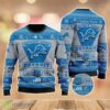 Detroit Lions Football Team Logo Custom Name Sport Team Gift Ugly Christmas Sweater Product Photo 1