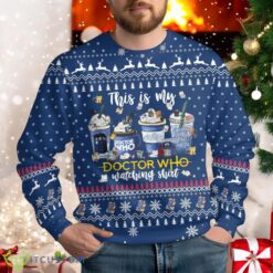 Doctor Who Coffees Ugly Christmas Sweater Xmas Holiday Gift For Men And Women Tardis Police Box Xmas Sweater Product Photo 1