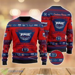 Florida Atlantic Owls Football Team Logo Sport Team Gift Ugly Christmas Sweater Product Photo 1