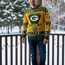 Green Bay Packers Football Team Logo Custom Name Sport Team Gift Ugly Christmas Sweater 3 Green Bay Packers Football Team Logo Custom Name Sport Team Gift Ugly Christmas Sweater Product Photo 2