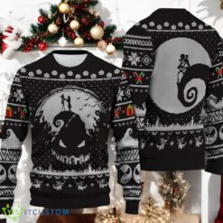 Halloween Jack And Sally 3D Ugly Christmas Sweater Xmas Holiday Gift For Men And Women Nightmare Before Christmas Sweater Product Photo 1