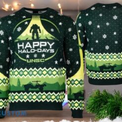 Happy Halo-Days Unisex Ugly Christmas Sweater Xmas Holiday Gift For Men And Women Product Photo 1
