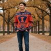 Illinois Fighting Illini Football Team Logo Sport Team Gift Ugly Christmas Sweater Product Photo 1