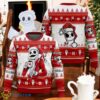 Jack Skellington 3D Ugly Christmas Sweater Xmas Holiday Gift For Men And Women Santa Skellington Christmas Sweater Product Photo 1