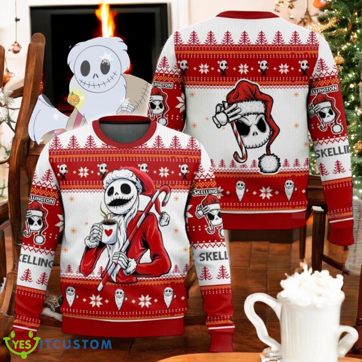 Jack Skellington 3D Ugly Christmas Sweater Xmas Holiday Gift For Men And Women Santa Skellington Christmas Sweater 3 Jack Skellington 3D Ugly Christmas Sweater Xmas Holiday Gift For Men And Women Santa Skellington Christmas Sweater Product Photo 1