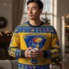 Kansas Jayhawks Football Team Logo Custom Name Sport Team Gift Ugly Christmas Sweater Product Photo 1