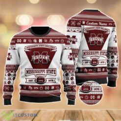Mississippi State Bulldogs Football Team Logo Sport Team Gift Ugly Christmas Sweater Product Photo 1