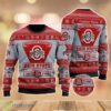 Ohio State Buckeyes Football Team Logo Custom Name Sport Team Gift Ugly Christmas Sweater Product Photo 1