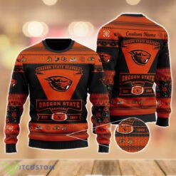 Oregon State Beavers Football Team Logo Sport Team Gift Ugly Christmas Sweater Product Photo 1