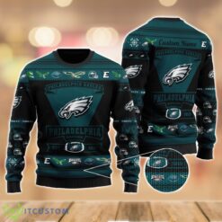 Philadelphia Eagles Football Team Logo Sport Team Gift Ugly Christmas Sweater Product Photo 1