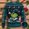 Philadelphia Eagles The Grinch Drink Coffee Ugly Christmas Sweater NFL Fans Sport Christmas Sweater Product Photo 1