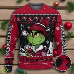 Tampa Bay Buccaneers The Grinch Drink Coffee Ugly Christmas Sweater NFL Fans Sport Christmas Sweater Product Photo 1