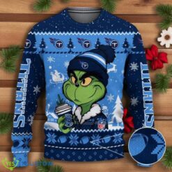 Tennessee Titans The Grinch Drink Coffee Ugly Christmas Sweater NFL Fans Sport Christmas Sweater Product Photo 1