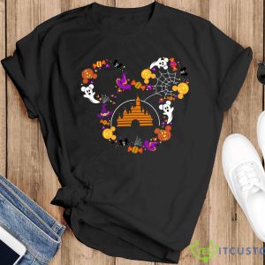 Disney Castle in Mickey Ears Comfort Colors Shirt Disney Candy 2023 Mickey Ears 2023 Shirt Gift Halloween - Black T-Shirt