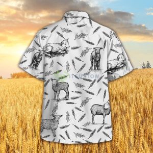 Lamb Pattern Hawaiian Shirt 5 Lamb Pattern Hawaiian Shirt Product Photo 3
