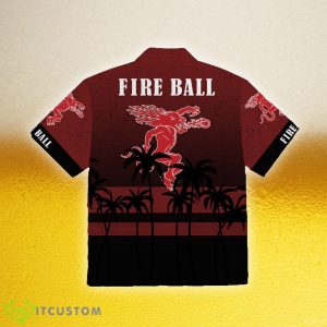 Fireball Cinnamon Whisky Hibiscus Aloha Beer Hawaiian Shirt - Fireball Cinnamon Whisky Hibiscus Aloha Beer Hawaiian Shirt Photo 2