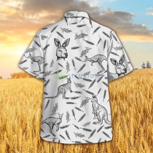 Kangaroo Pattern Hawaiian Shirt 5 Kangaroo Pattern Hawaiian Shirt Product Photo 3