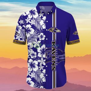 Baltimore Ravens NFL Flower Hawaiian Shirt Summer Football Best Gift For Real Fans Product Photo 2