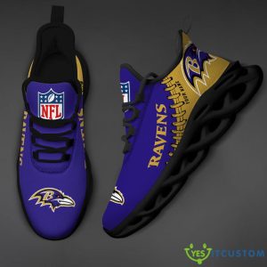 Baltimore Ravens Max Soul Shoes Design 9 Custom Name Running Sneakers For Fans Gift - Baltimore Ravens-PERSONALIZED MAX SOUL SHOES_4